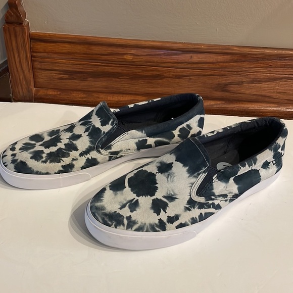 Lauren RALPH LAUREN women’s CEDAR TIE DYE LEATHER UPPER shoes sneaker size 9 - Picture 3 of 11